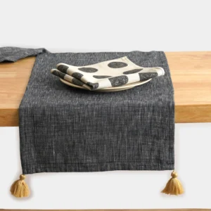 Speckle Table Runner, Black
