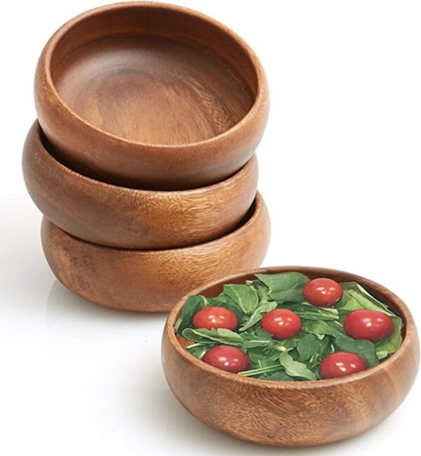 Anaya Afroz Handmade Wood Bowls, Jujube Wooden - Image 2