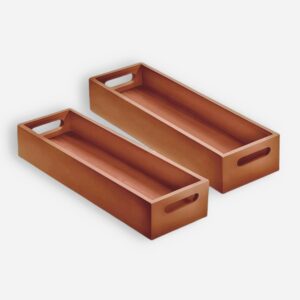 Dime Store Wooden Serving Tray Platter Multipurpose Tray | Serving Tray for Breakfast, Tea Serving, Tray for Storage