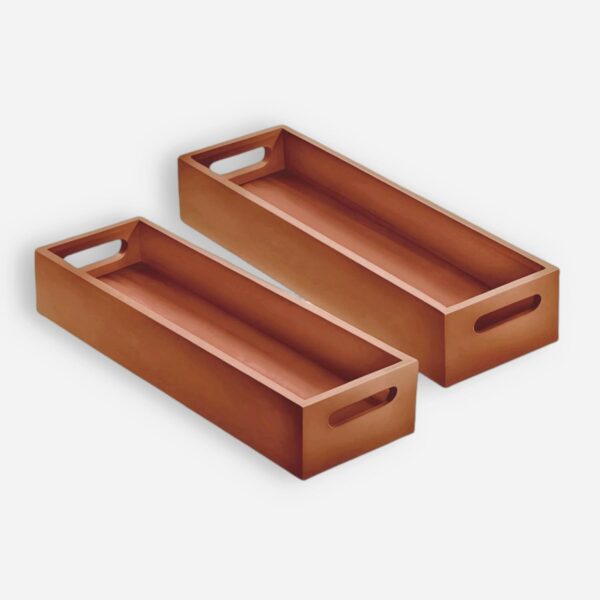 Dime Store Wooden Serving Tray Platter Multipurpose Tray | Serving Tray for Breakfast, Tea Serving, Tray for Storage