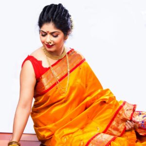 Floral Paithani Handloom Silk Saree