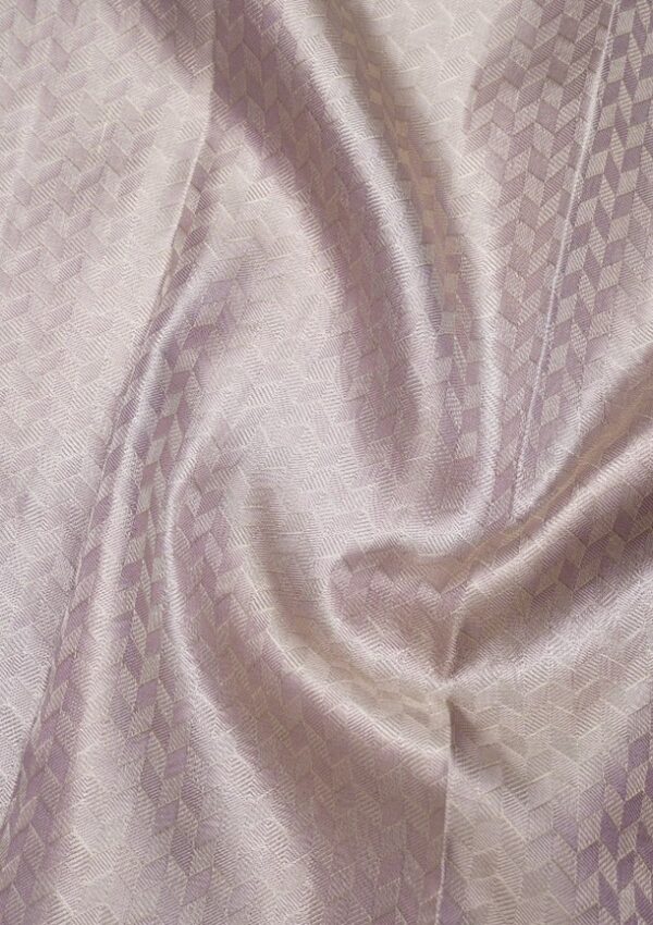  Lavender Zariwork Pure Handloom Silk Saree - Image 4