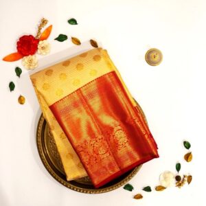 Maroon Border Pure Handloom Silk Saree