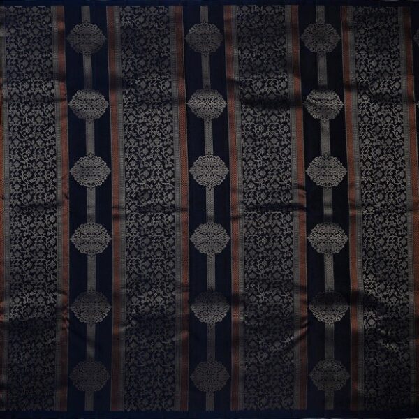 Navy Blue Soft Silk Saree - Image 3