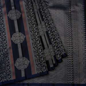 Navy Blue Soft Silk Saree
