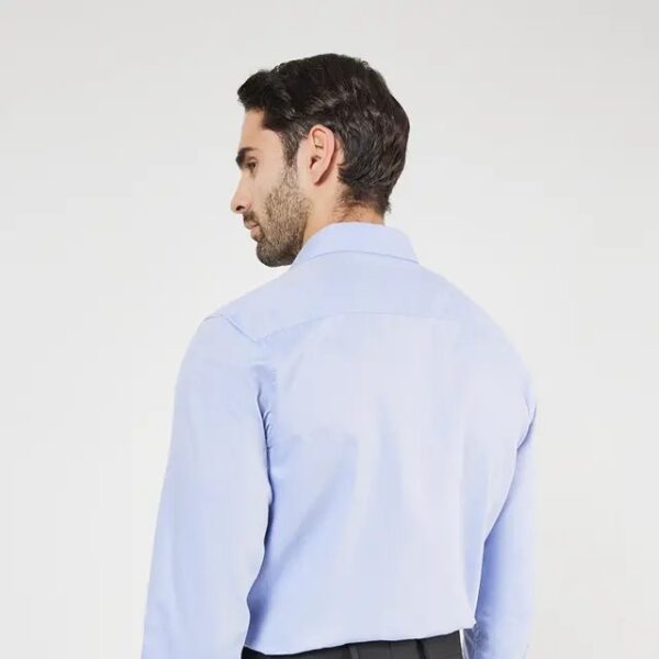 Solid Cotton Slim Fit Men's Formal Shirt - Image 2