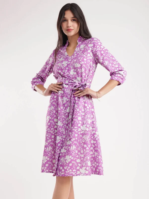 Floral Print Dress - Lilac - Image 2