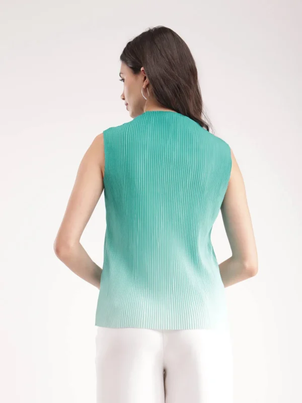 Ombre Knitted Top - Green - Image 5
