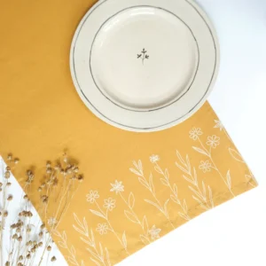 Wildflower Table Runner, Mustard