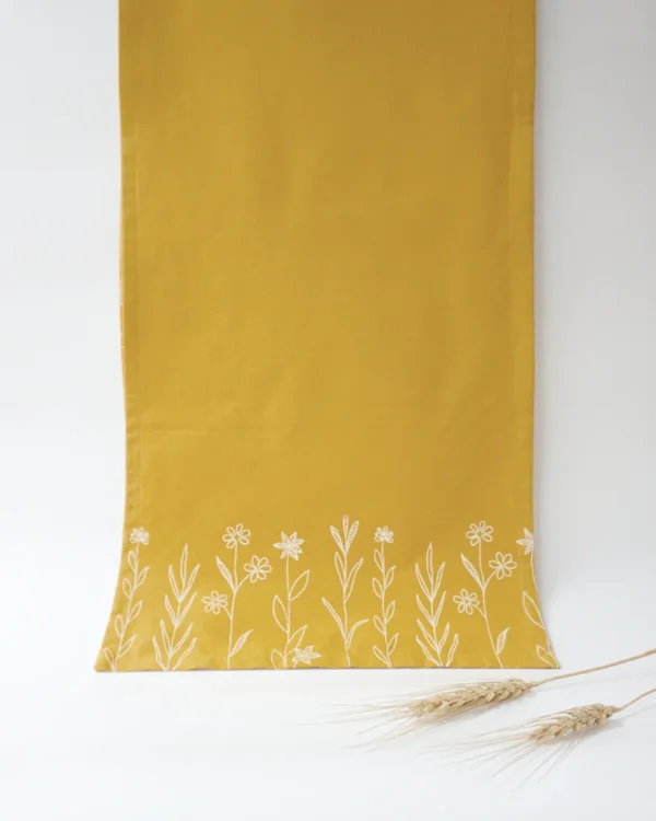 Wildflower Table Runner, Mustard - Image 2